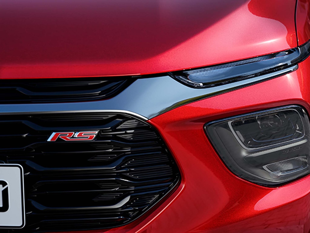 Emblema RS da picape Chevrolet Montana