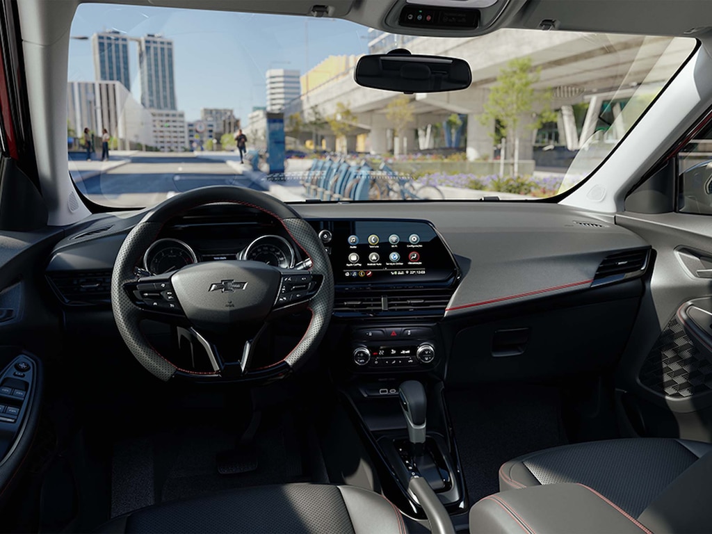 Painel de controle da picape Chevrolet Montana RS